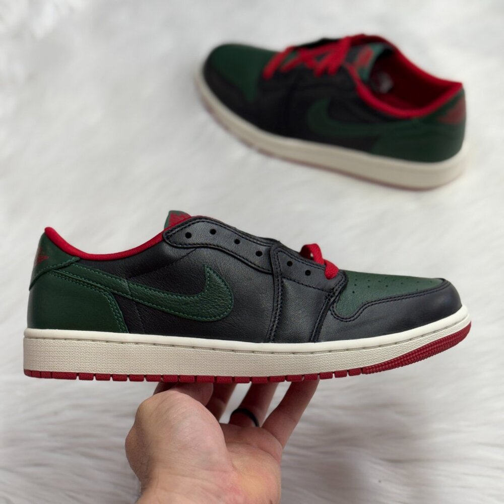 Jordan 1 Retro OG Gorge Green Varsity Red Womens Shoes CZ0775-036 NEW Multi Sz